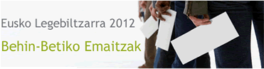 Behin-Betiko emaitzak - Eusko Legebiltzarra 2012