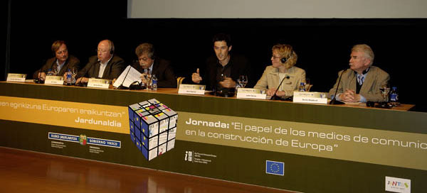 Cristophe Midol-Monnet, Bo Krogvig, Stefano Rolando, Mikel Reparaz, Judith Barton eta Stefan Weckbach