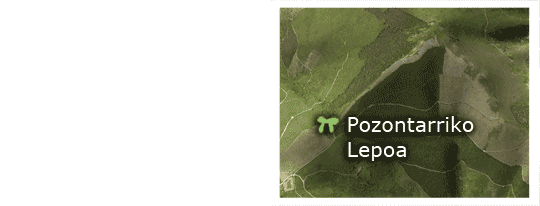 Pozontarriko Lepoa dolmen - Location