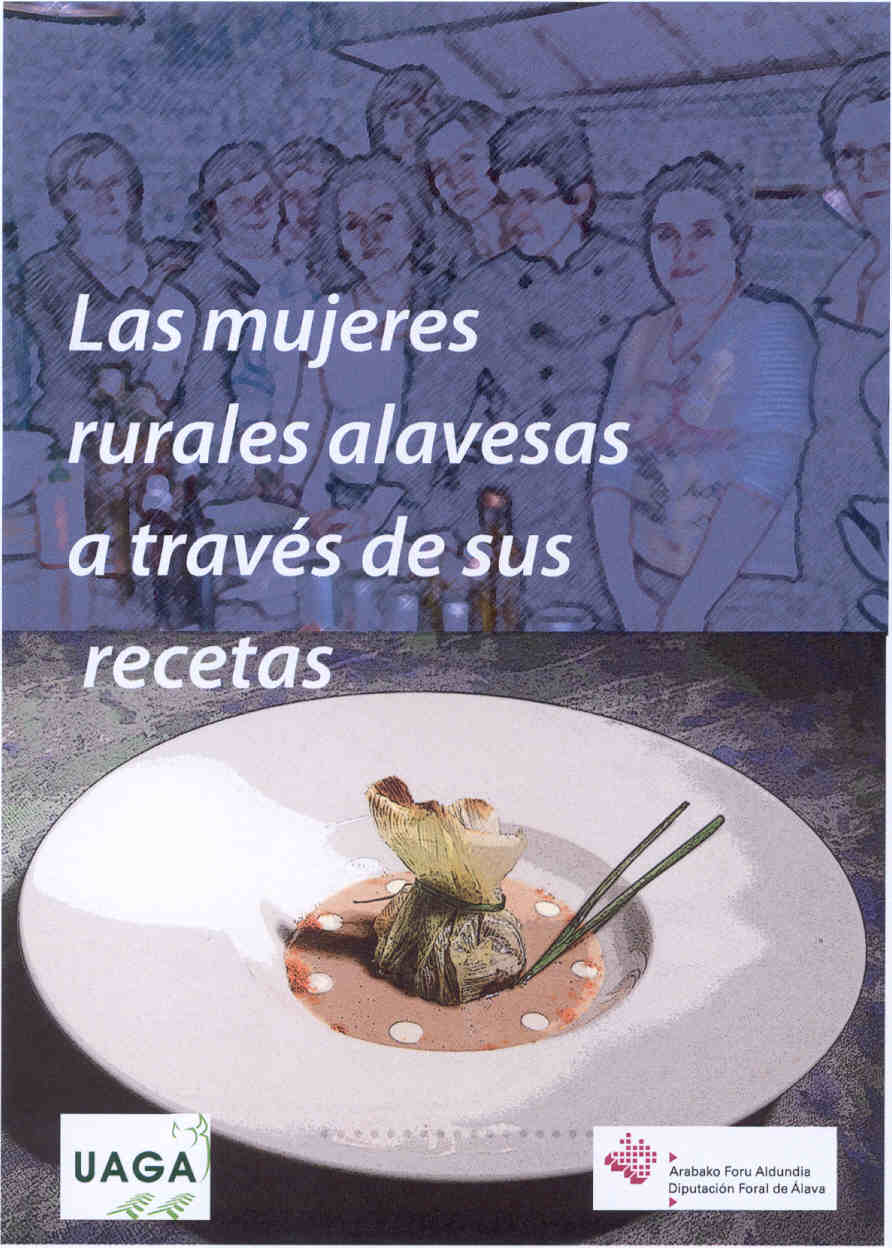 "Las mujeres rurales y sus recetas" liburuaren azala