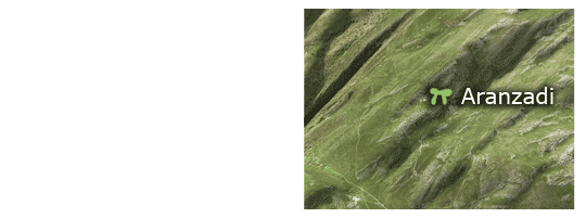 Aranzadi trikuharria - Kokapena