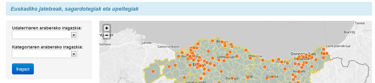 Euskadiko jatetxeak, sagardotegiak eta upeltegiak