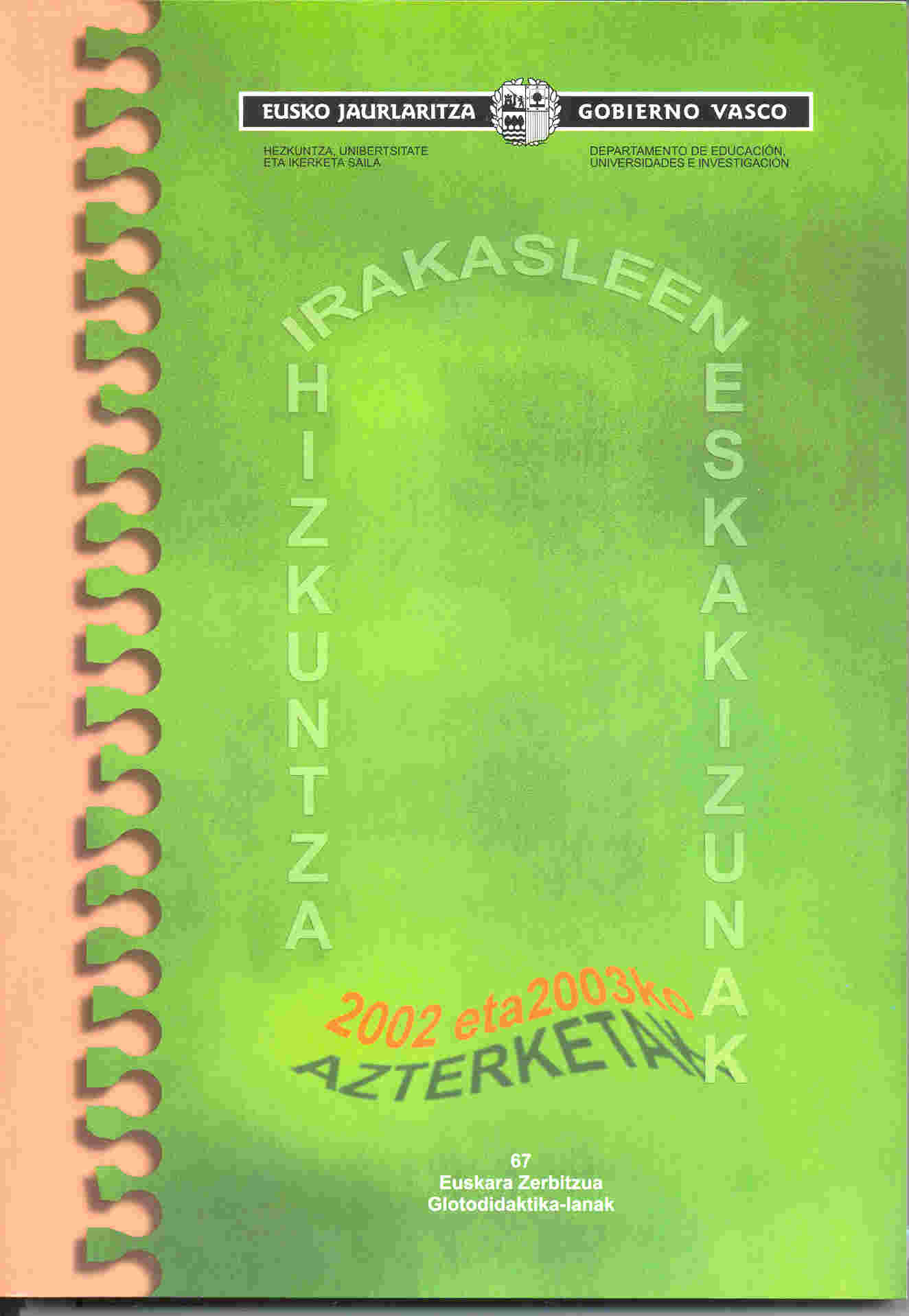 Portada Libro Irakasleen Hizkuntza Eskakizuna prestatzeko