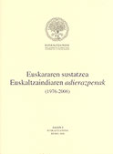 'Euskararen sustatzea. Euskaltzaindiaren adierazpenak (1976-2006)' liburuaren azala