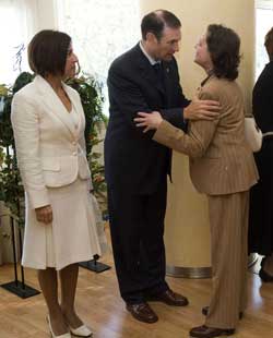 Lehendakaria biktimen aldeko omenaldian. J.M.