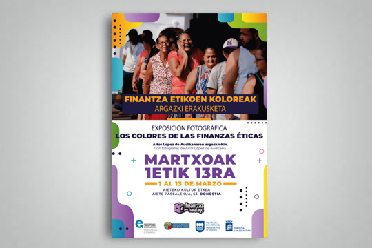 Exposici&oacute;n fotogr&aacute;fica "Los colores de las finanzas &eacute;ticas"