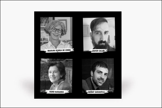 Gutun Zuria Bilbao 2022: "Fantasmas en el libro: pensando en la traducci&oacute;n", conversaci&oacute;n entre Javier Calvo, Koro Navarro y Marian Ochoa de Eribe, con Be&ntilde;at Sarasola