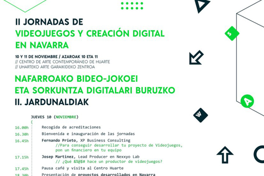 Jornadas de Videojuegos y Creaci&oacute;n Digital en Navarra 2022