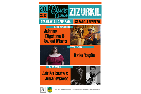 ZIZURKIL BLUES GAUA 2023: ADRI&Aacute;N COSTA & JULIAN MAESO