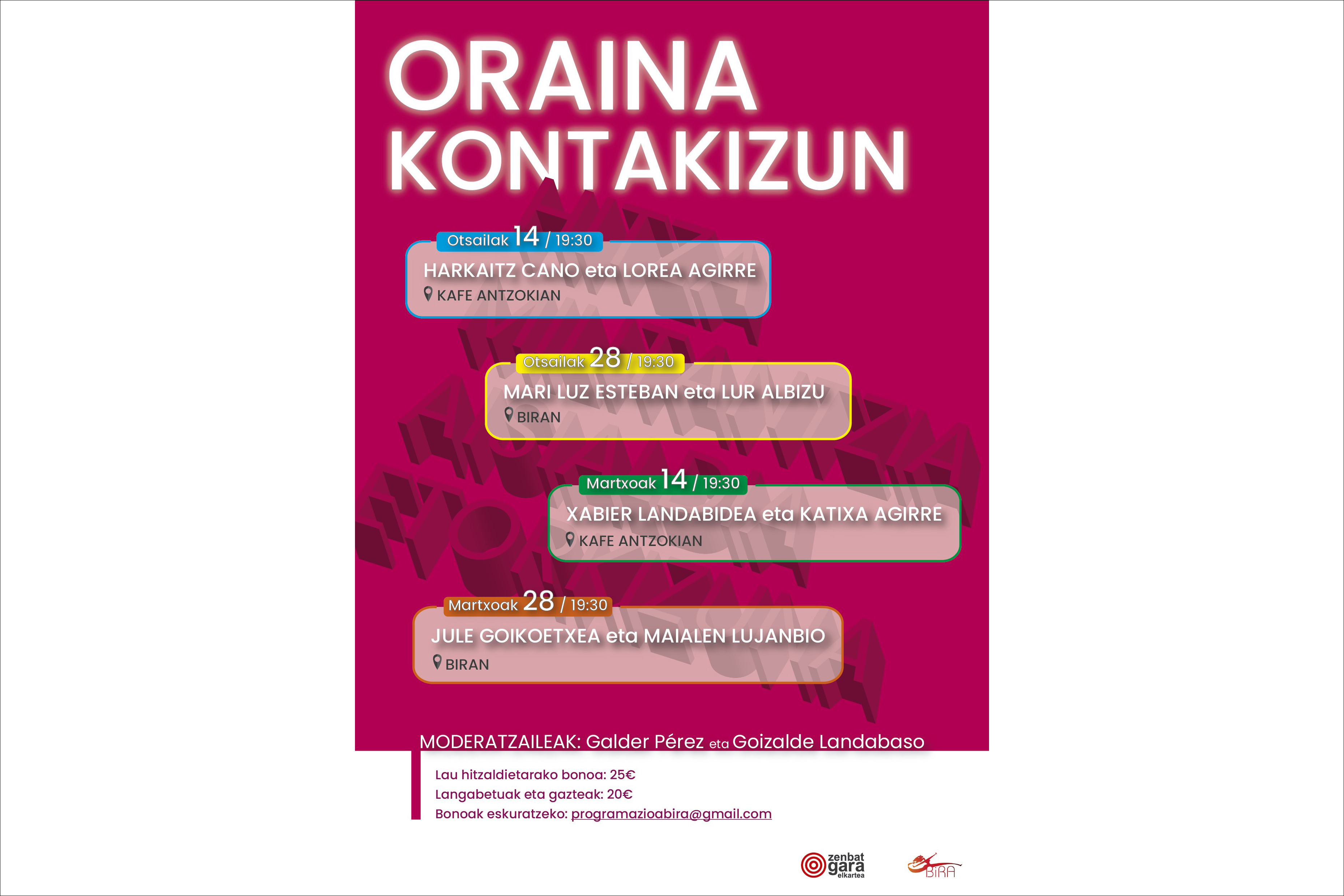 Jornadas "Oraina kontakizun&rdquo;: "Kontakizuna eta militantzia". Mari Luz Esteban y Lur Albizu