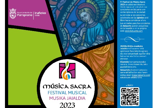Festival de Música Sacra de Pamplona 2023: Orquesta Sinfónica de Navarra + Coral de Cámara de Pamplona Festival de Música Sacra de Pamplona 2023: Orquesta Sinfónica de Navarra + Coral de Cámara de Pamplona