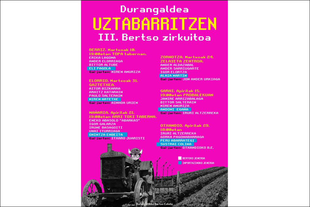 Durangaldea Uztabarritzen 2023: Eneko Abasolo "Abarkas" + Irune Basagoiti + Onintza Enbeita + Igor Galarza + Unai Iturriaga