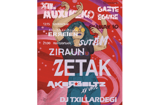 XII.Muxikako Gazte Eguna 2023: ZETAK + ZIRAUN +SUTAM + AKERBELTZ