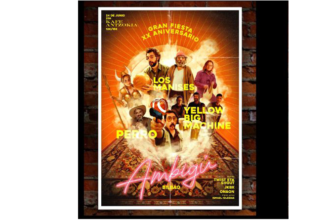 LOS MANISES + YELLOW BIG MACHINE + PERRO