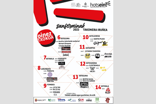 Fiestas de San Ferm&iacute;n 2023: ALARMA MOREA + NAFARROA 1512 + ONKI XIN