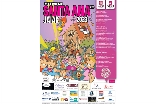 Programa Fiestas Santa Ana 2023 en Las Arenas (Getxo)