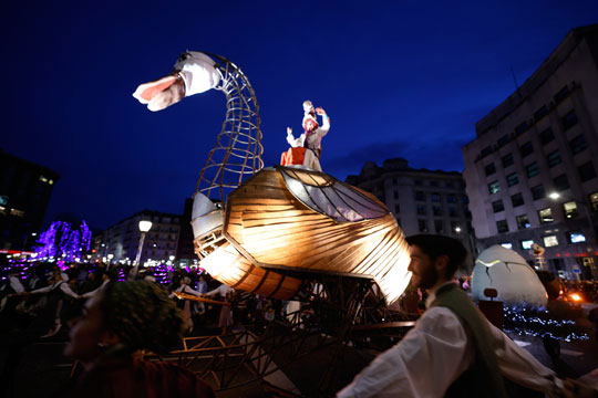 Desfile Olentzero y Mari Domingi 2023 en Bilbao