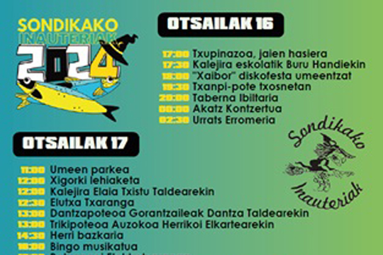 Programa de Carnavales de Sondika 2024