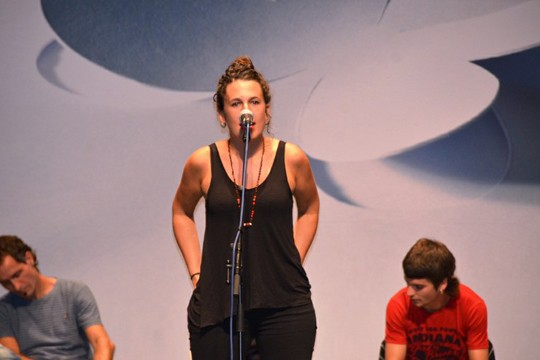 Bertso jaialdia: Eneritz Artetxe Eizagirre, Asier Azpiroz Iztueta, Andoni Ega&ntilde;a, Ane Labaka Mayoz