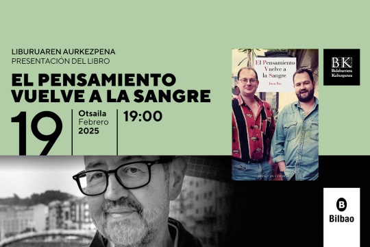 Presentaci&oacute;n del libro "El pensamiento vuelve a la sangre", de Juan Bas