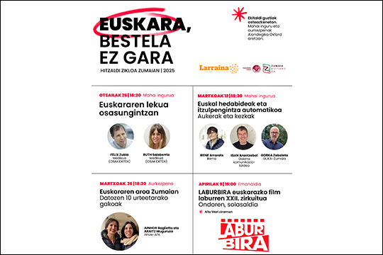 Ciclo de conferencias "Euskara, bestela ez gara" 2025: "Euskararen lekua osasungintzan"