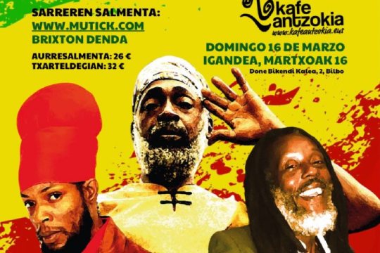 Lutan Fyah + Jah Mason + Droop Lion with The Free People Band from Jamaica