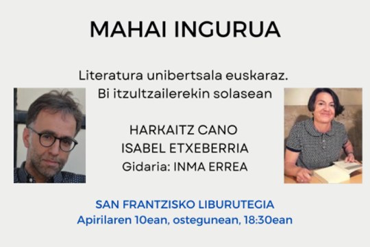 Harkaitz Cano y Isabel Etxeberria: "Literatura unibertsala euskaraz. Bi itzultzailerekin solasean"