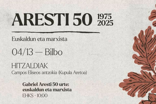 Programa "Aresti 50" egitaraua