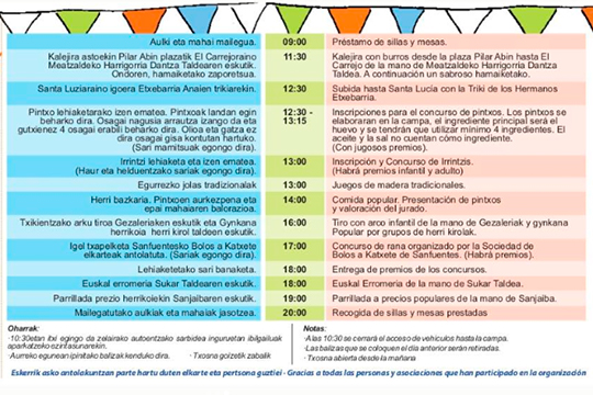 Programa Romer&iacute;a de Sanfuentes 2025 (Abanto Zierbena)