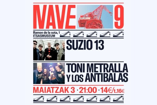 SUZIO 13 + TONI METRALLA Y LOS ANTIBALAS