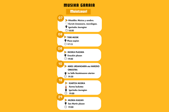 Musika Garaia 2025: "M&uacute;sica y cerebro"