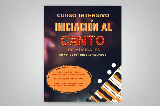 Curso intensivo de iniciaci&oacute;n al canto de musicales