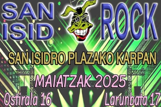 San Isidro Rock 2025: Ginka Biloba + Nick Linbott + Perlata + Maniaks + The Lio
