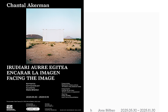 Dos exposiciones en Artium: "Chantal Akerman. Encarar la Imagen" (Chantal Akerman) + "h" (Josu Bilbao)