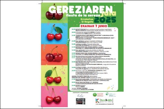 Programa Fiesta de la Cereza 2025 en El Regato (Barakaldo)