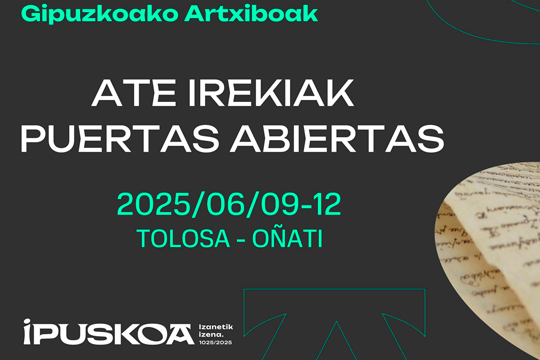 Semana Internacional de los Archivos 2025: Jornadas de puertas abiertas en el Archivo Hist&oacute;rico Provincial de Gipuzkoa (O&ntilde;ati)-
