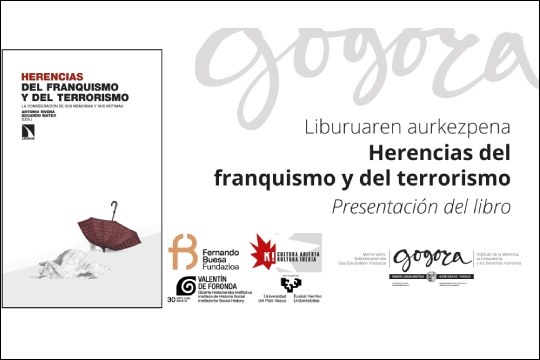 Presentaci&oacute;n del libro: "Herencias del Franquismo y del Terrorismo"