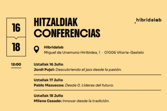 Festival de Jazz de Vitoria-Gasteiz 2025: Conferencias