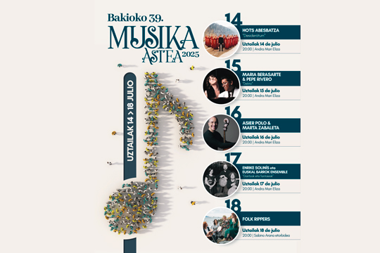 Semana de M&uacute;sica de Bakio 2025: Asier Polo & Marta Zabaleta