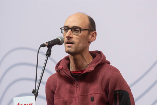 Sagardo Eguna 2025 de Donostia/San Sebasti&aacute;n: Bertso saioa: Amets Arzallus, Aitor Mendiluze