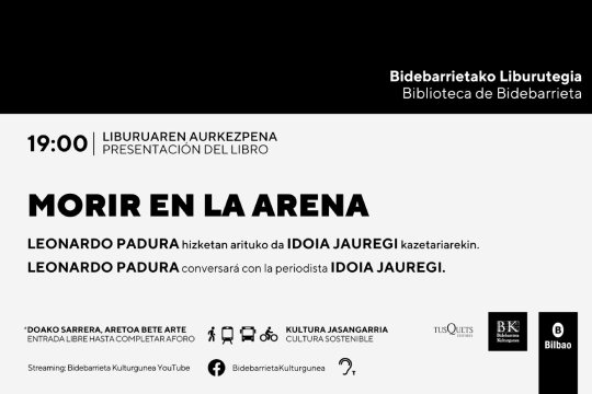 Presentaci&oacute;n de libro: "Morir en la arena" (Leonardo Padura)