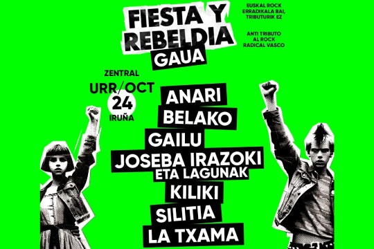 Fiesta y Rebeld&iacute;a Gaua 2025 (24 de octubre - Zentral Pamplona)
