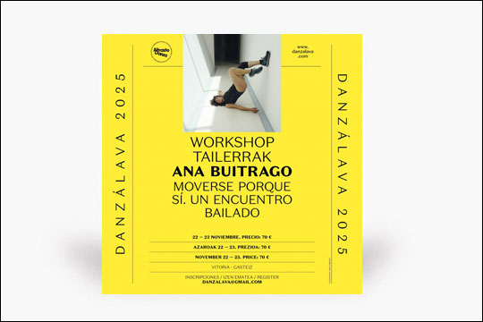 Danz&aacute;lava 2025: "Moverse porque s&iacute;. Un encuentro bailado", taller impartido por Ana Buitrago