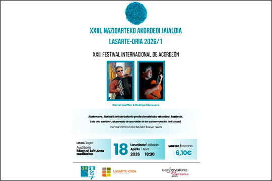 Festival Internacional de Acorde&oacute;n de Lasarte-Oria 2026 (primera parte)