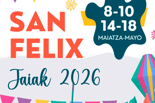 Programa fiestas de San F&eacute;lix 2026 en Ortuella