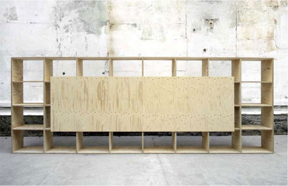 Part II of an Unbuilt Project, 2007 - Dibujo. Contrachapado de pino y tirafondos