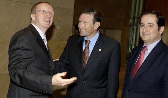 Claus S&oslash;rensen, Juan Jos&eacute; Ibarretxe e I&ntilde;aki Aguirre