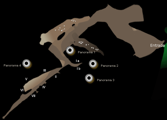 Plano de la cueva Altxerri