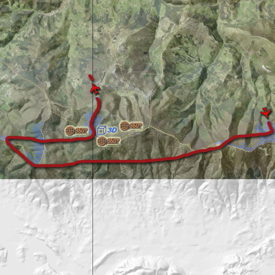 Mapa de las visitas virtuales en Elgea-Artia