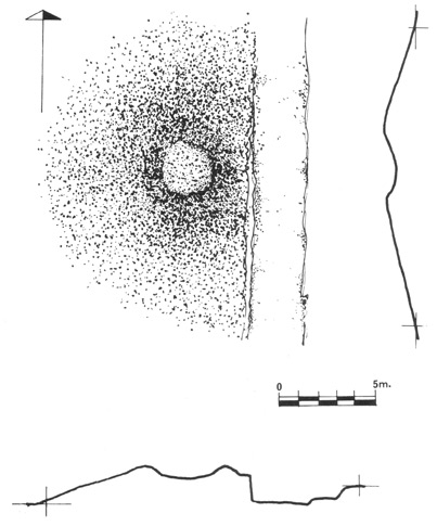 Sch�ma du tumulus d'Asuntzeta W
